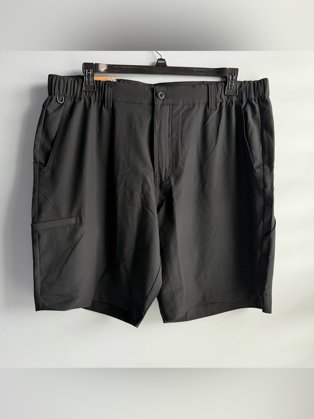 Eddie Bauer Men's Black Flex Waist Tech Shorts Size XL